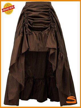 High-Low Renaissance Pirate Skirt Gothic Steampunk Victorian